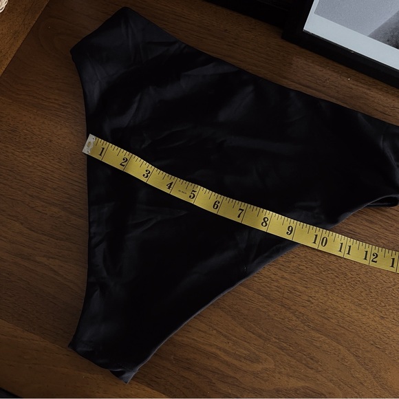 CHEEKY HIGH WAISTED BLACK SWIM BOTTOMS #0341 - Picture 7 of 7
